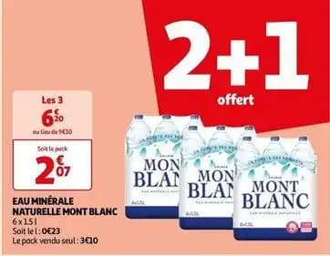 Mont blanc - eau minérale naturelle