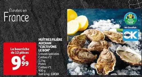 Filiere auchan - huitres cultivons le bon