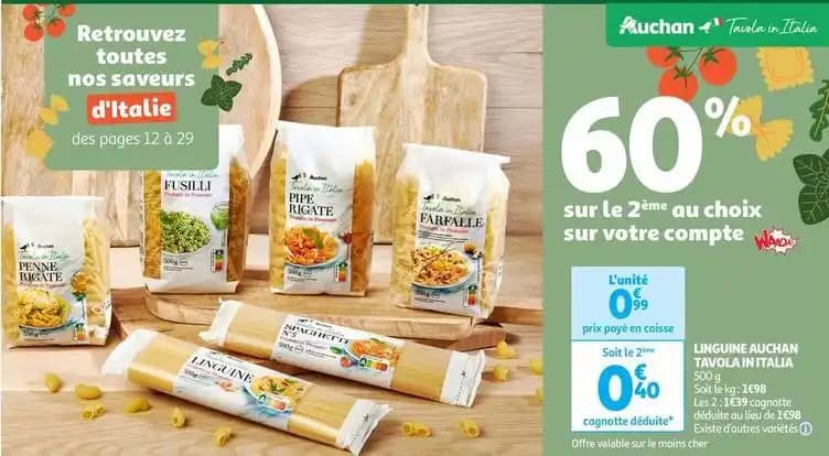 Auchan - linguine tavola in italia
