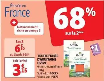 Ovive - truite fumée d'aquitaine