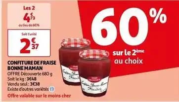 Bonne maman - confiture de fraise