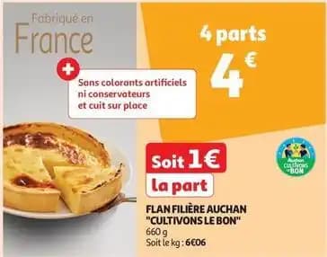 Auchan - flan filière cultivons le bon