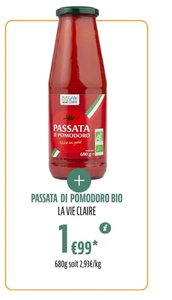 PASSATA DI POMODORO BIO LA VIE CLAIRE