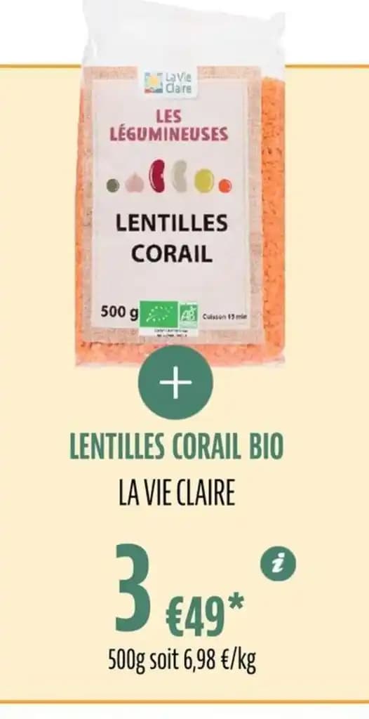 LENTILLES CORAIL BIO
