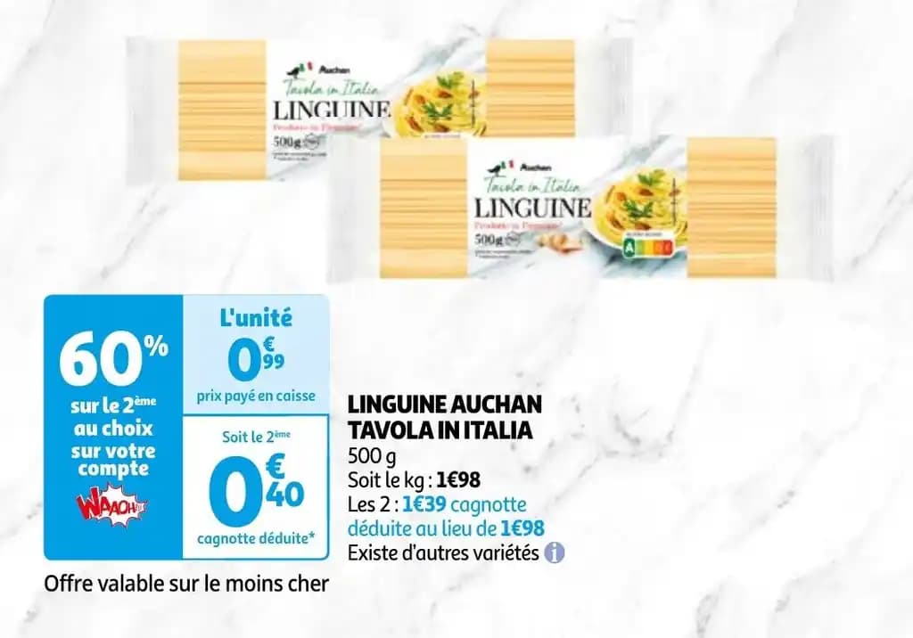 LINGUINE AUCHAN TAVOLA IN ITALIA
