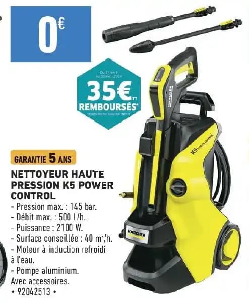 NETTOYEUR HAUTE PRESSION K5 POWER CONTROL