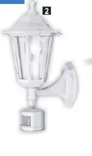 Noir - Applique montante avec détecteur