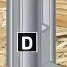 POTEAU 3 DIRECTIONS 2,40 M