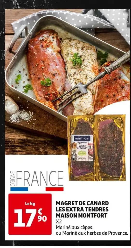 MAISON MONTFORT MAGRET DE CANARD LES EXTRA TENDRES