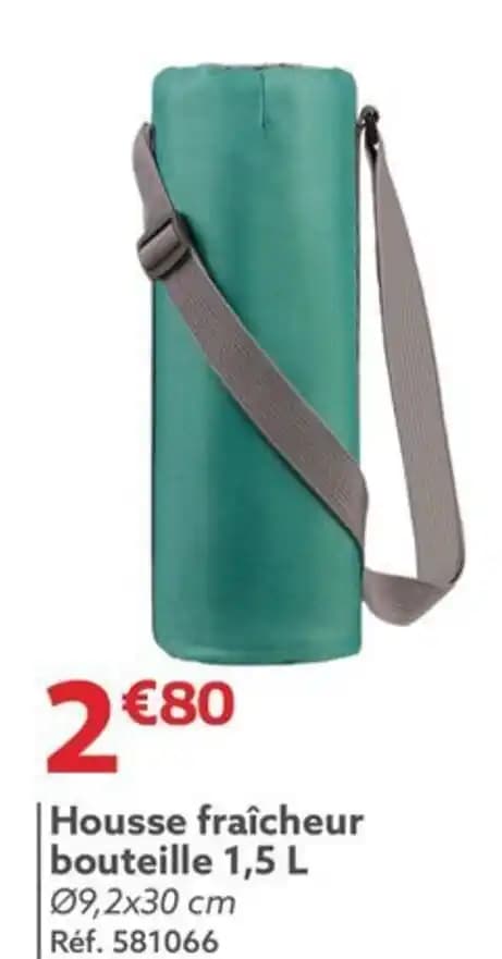 Housse fraîcheur bouteille 1,5 L 09,2x30 cm