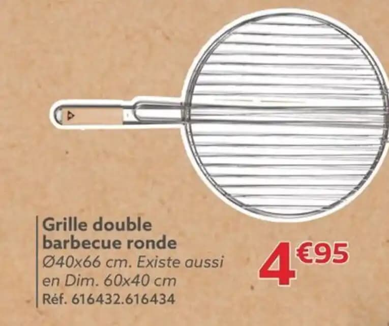 Grille double barbecue ronde