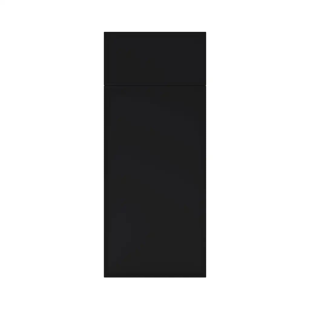 Façade de cuisine 1 porte et 1 tiroir Pasilla noir mat l. 30 cm x H. 72 cm GoodHome