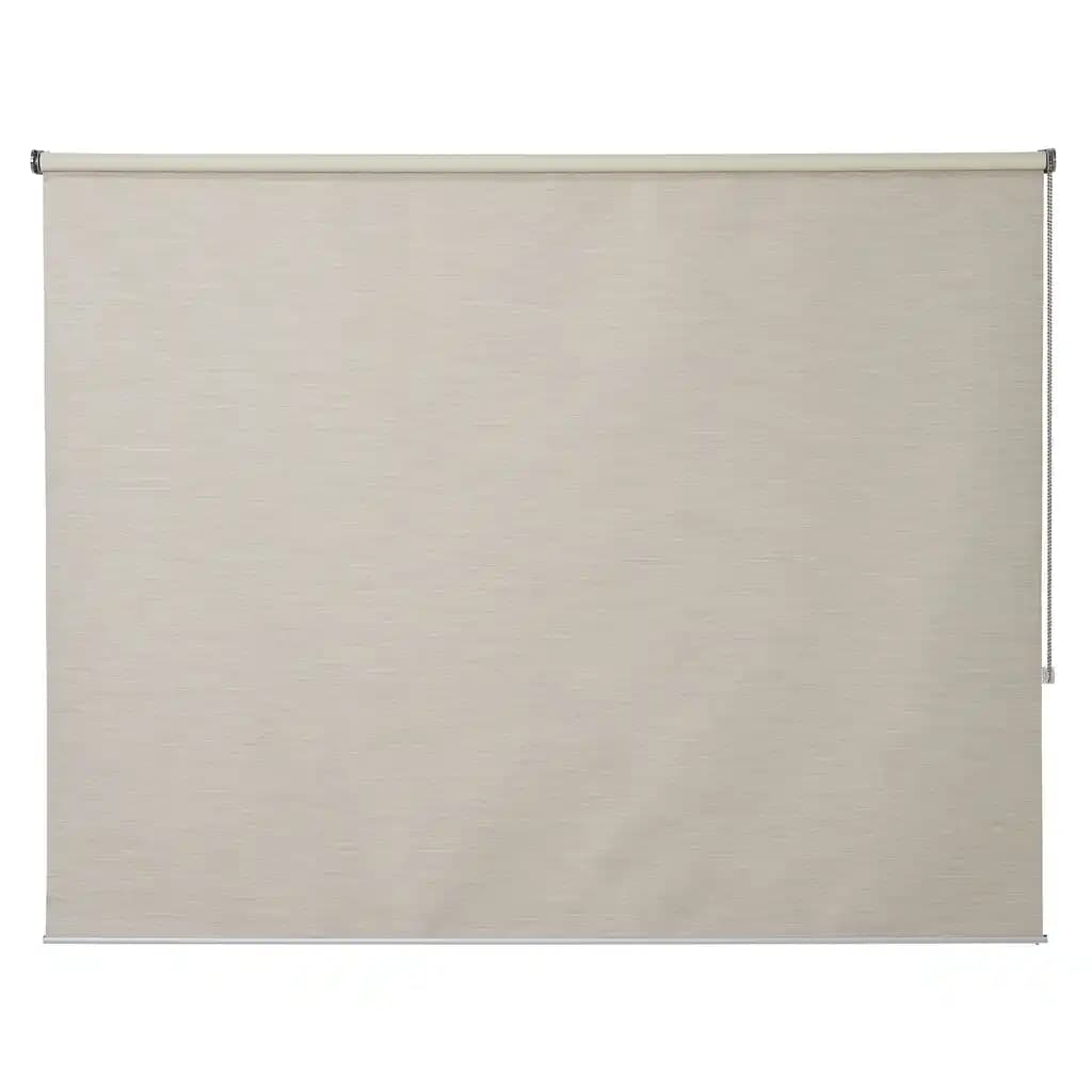 Store enrouleur occultant Colours Ilas polyester crème 180 x 180 cm