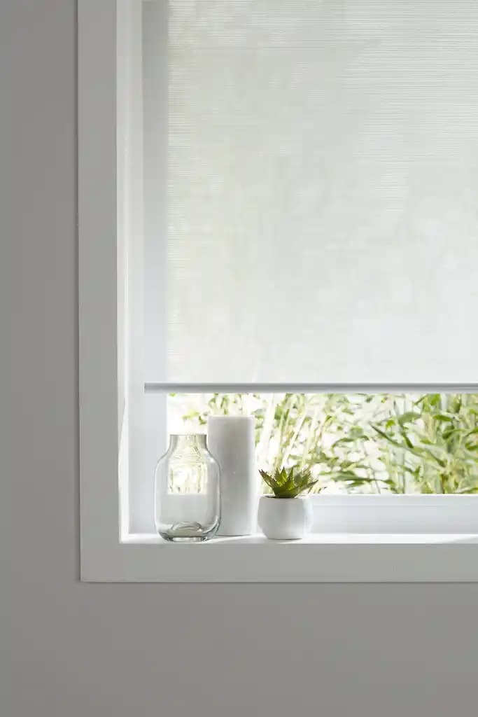 Store enrouleur Colours Ist blanc lignes 180 x 195 cm