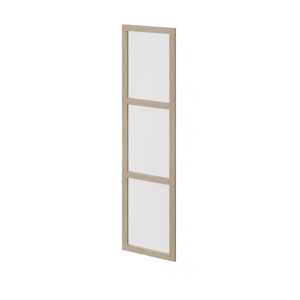 Porte battante effet chêne en verre opaque GoodHome Atomia H 187,2 x L. 49,7 cm