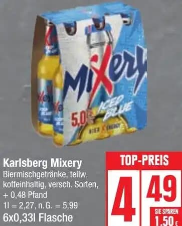 Karlsberg Mixery 6x0,33 L Flasche
