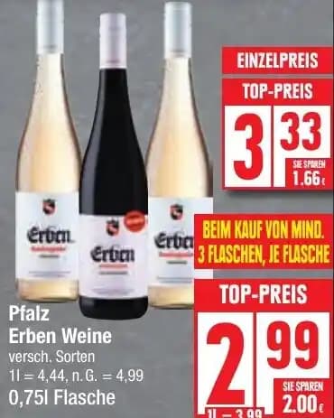 Pfalz Erben Weine 0,75 L Flasche