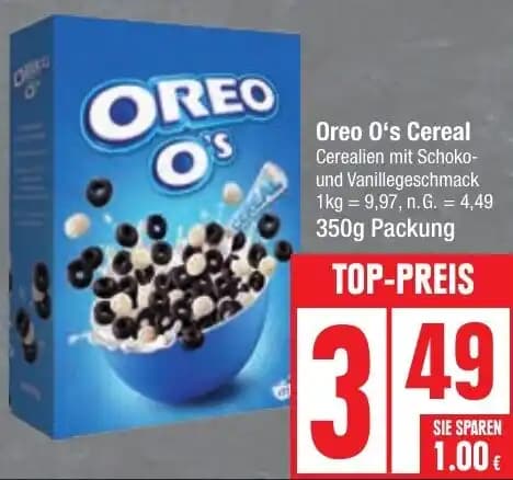 Oreo O's Cereal 350g Packung