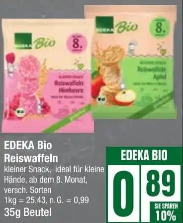 EDEKA Bio Reiswaffeln 35 g Beutel