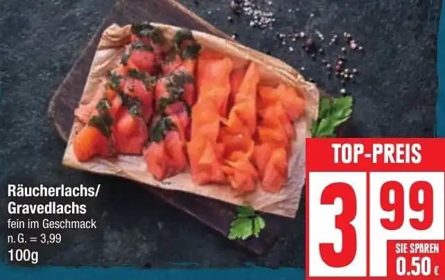 Räucherlachs/ Gravedlachs 100 g