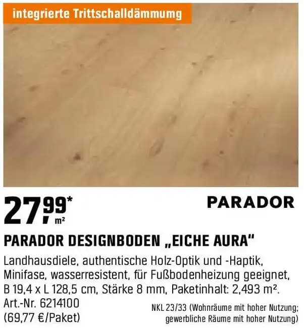 PARADOR DESIGNBODEN ,,EICHE AURA"