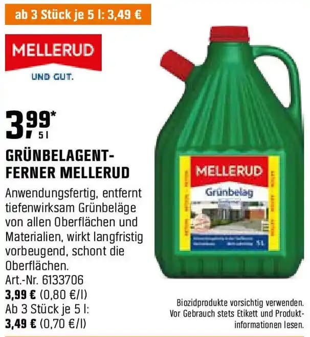 MELLERUD GRÜNBELAGENTFERNER 5 L
