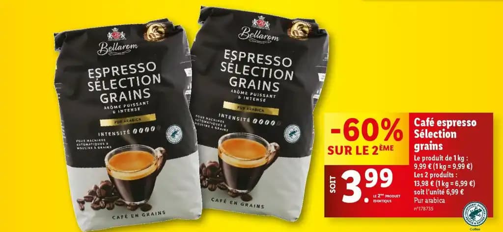 Café espresso Sélection grains