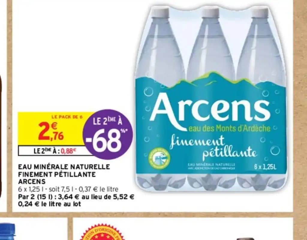 EAU MINÉRALE NATURELLE FINEMENT PÉTILLANTE