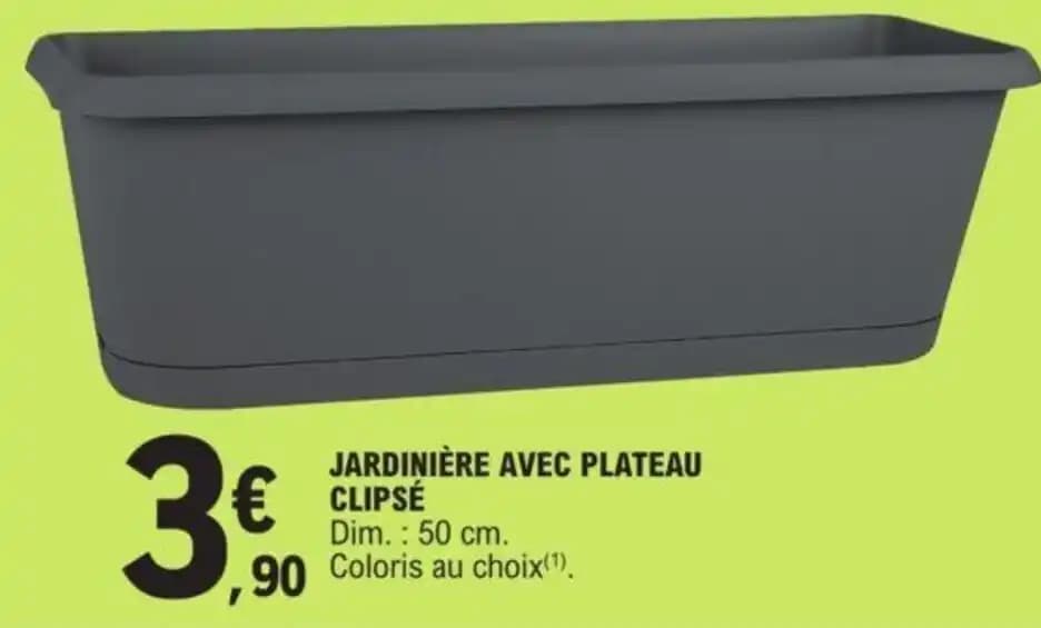 JARDINIÈRE AVEC PLATEAU CLIPSE