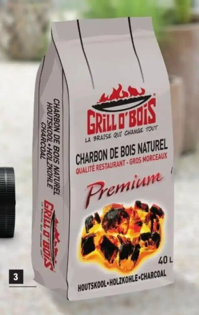 3/CHARBON DE BOIS NATUREL QUALITÉ RESTAURANT