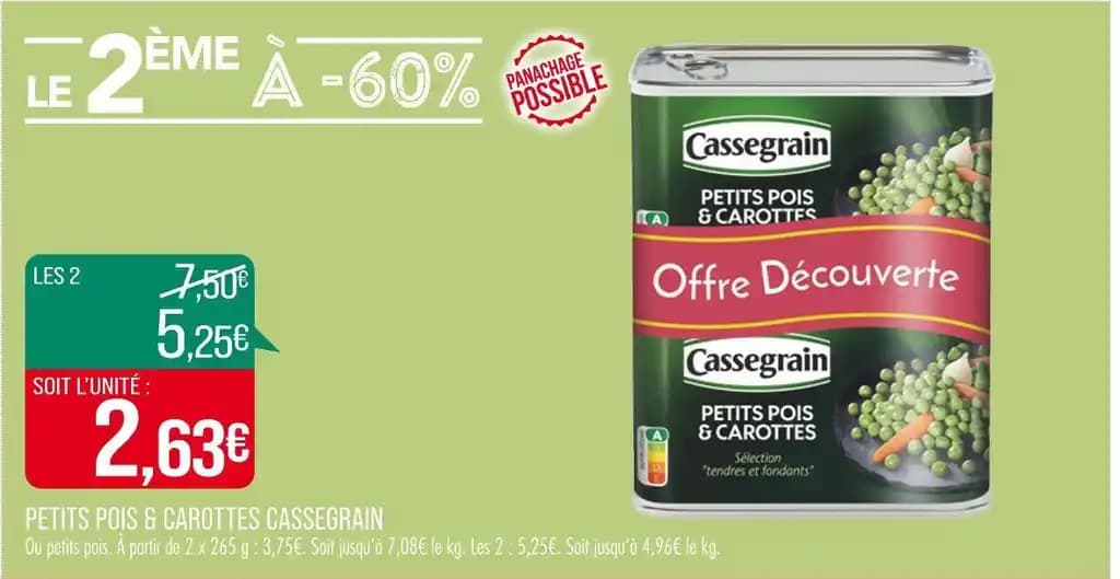 CASSEGRAIN PETITS POIS & CAROTTES