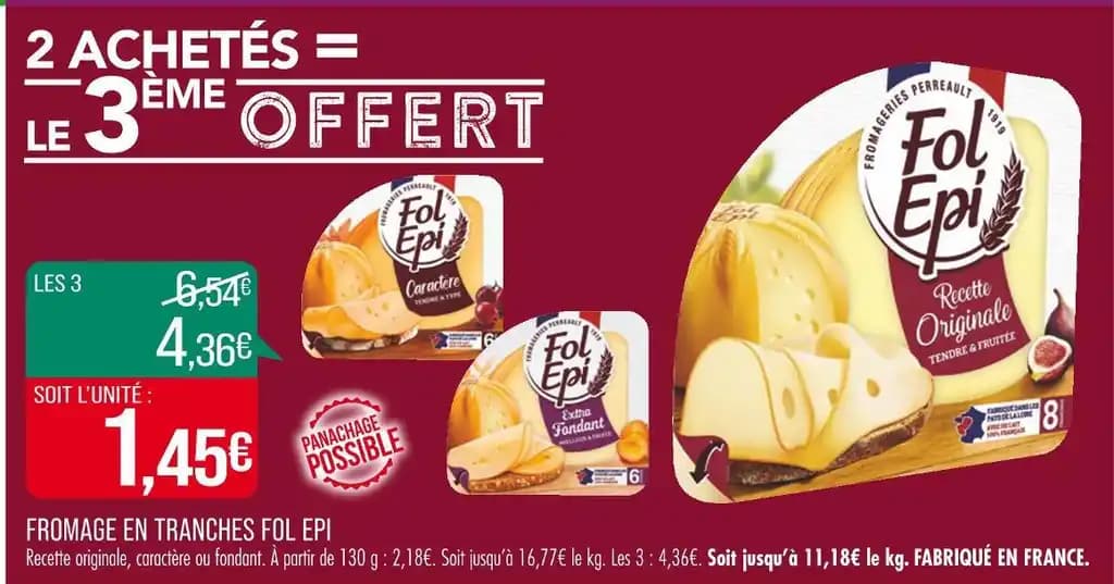 FOL EPI FROMAGE EN TRANCHES