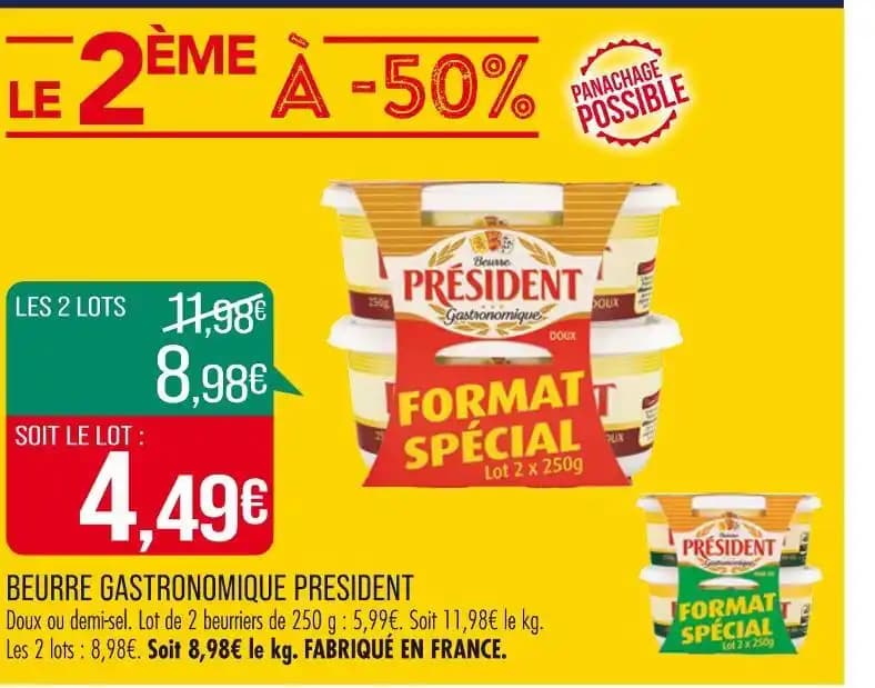 PRESIDENT BEURRE GASTRONOMIQUE