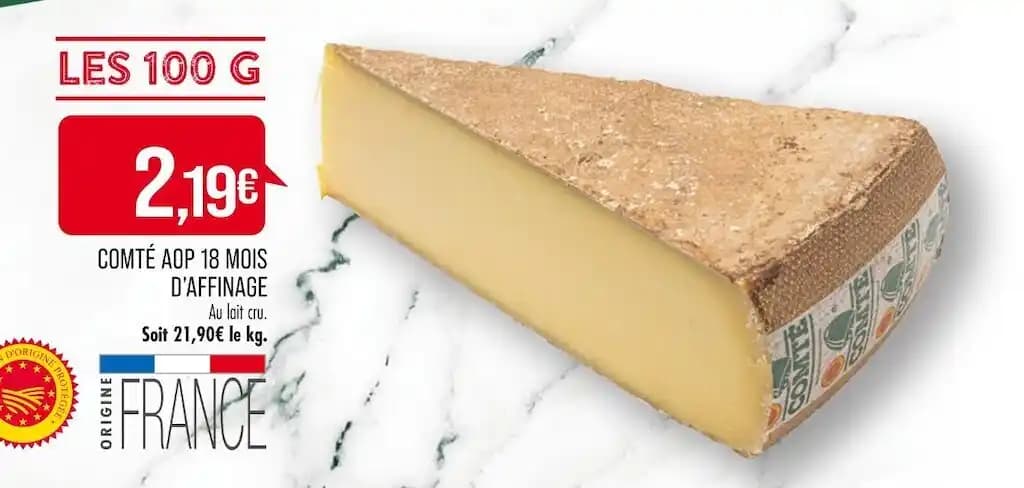 COMTÉ AOP 18 MOIS D’AFFINAGE
