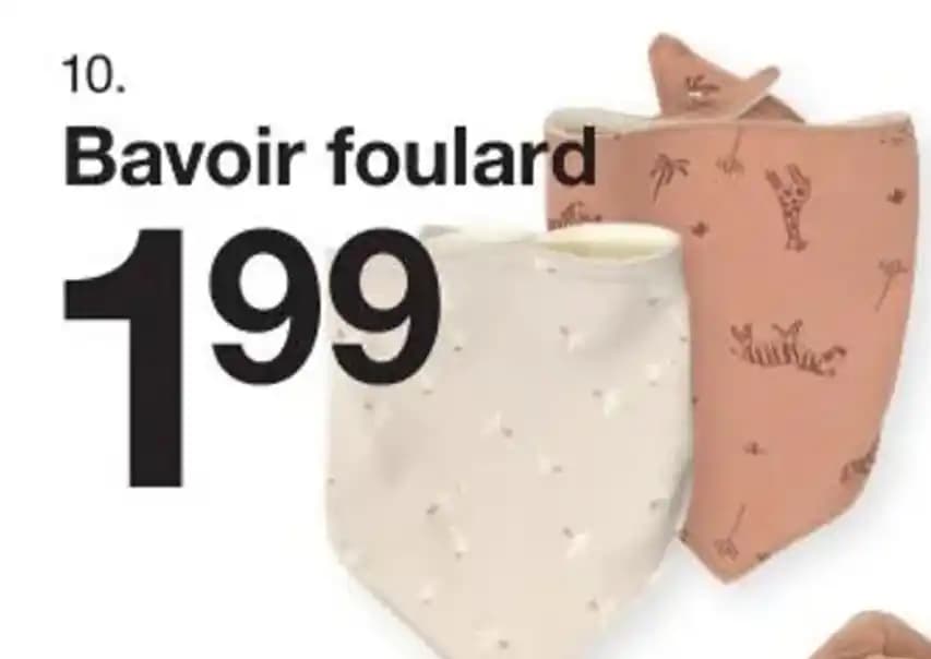 Bavoir foulard Taille unique.