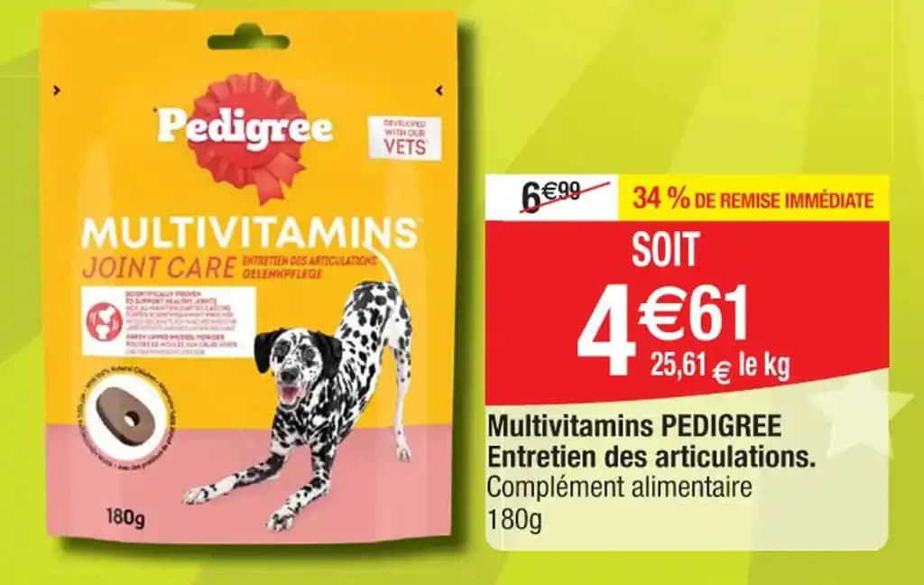 Multivitamins PEDIGREE Entretien des articulations