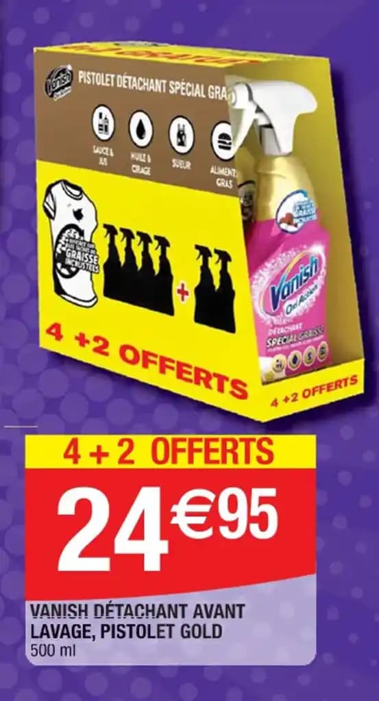 VANISH DÉTACHANT AVANT LAVAGE, PISTOLET GOLD