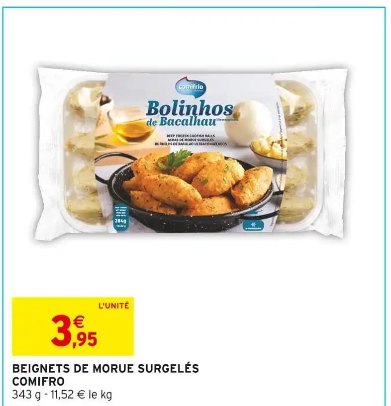 COMIFRO BEIGNETS DE MORUE SURGELÉS