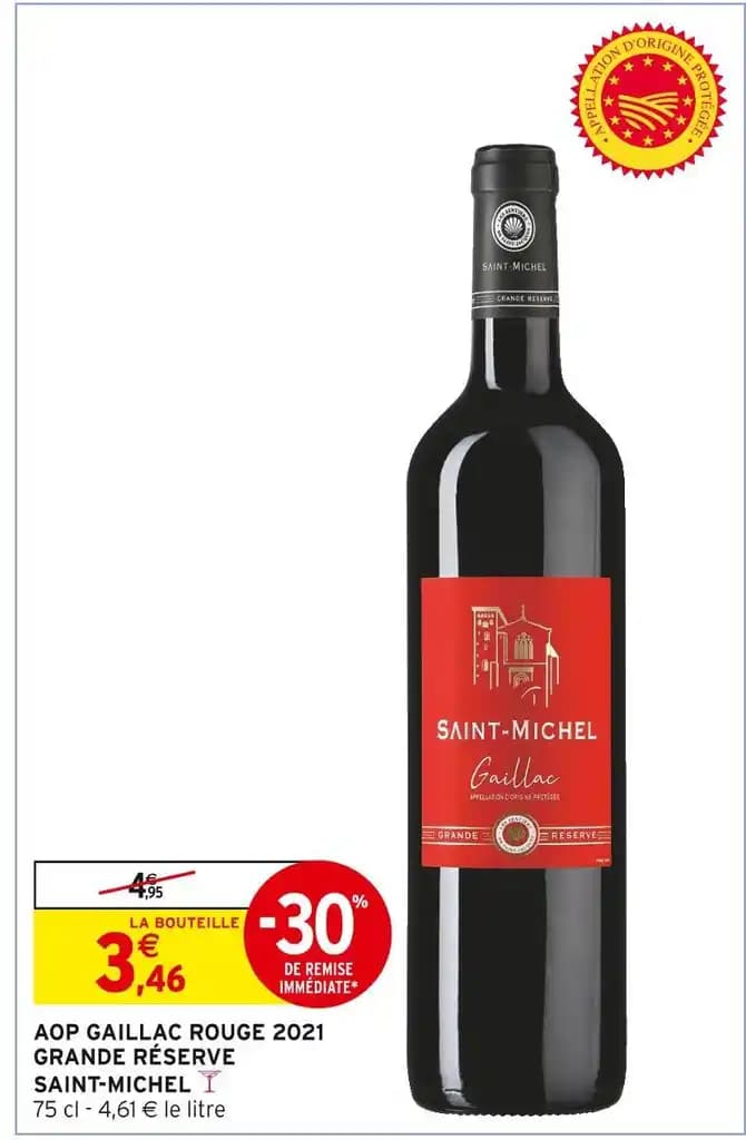 SAINT-MICHEL AOP GAILLAC ROUGE 2021 GRANDE RÉSERVE