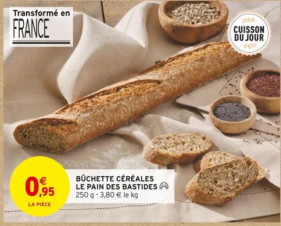 LE PAIN DES BASTIDES BÛCHETTE CÉRÉALES