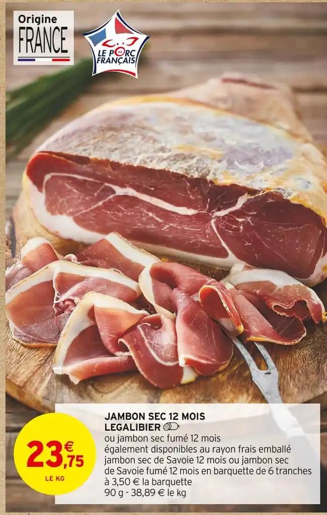 LEGALIBIER JAMBON SEC 12 MOIS