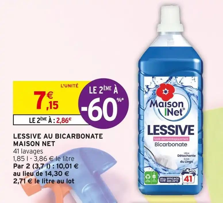 MAISON NET LESSIVE AU BICARBONATE