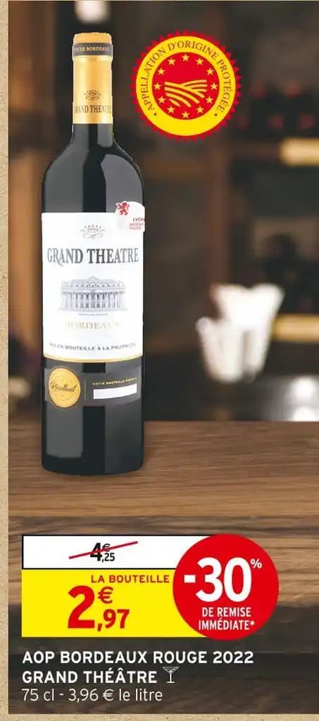 GRAND THÉÂTRE AOP BORDEAUX ROUGE 2022