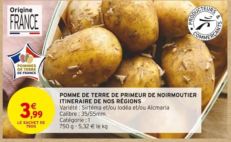 ITINERAIRE DE NOS RÉGIONS POMME DE TERRE DE PRIMEUR DE NOIRMOUTIER