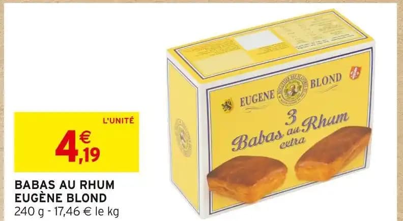 EUGÈNE BLOND BABAS AU RHUM