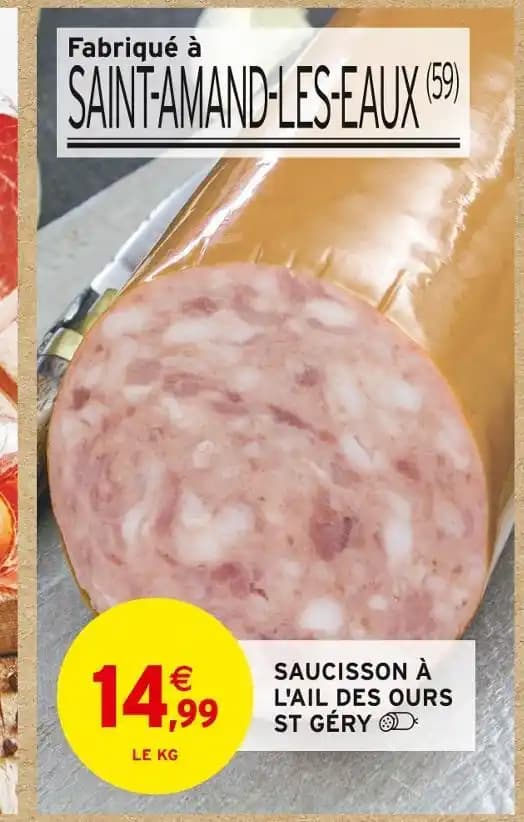 ST GÉRY SAUCISSON À L'AIL DES OURS