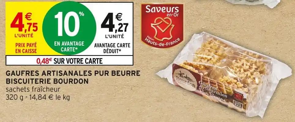 BISCUITERIE BOURDON GAUFRES ARTISANALES PUR BEURRE