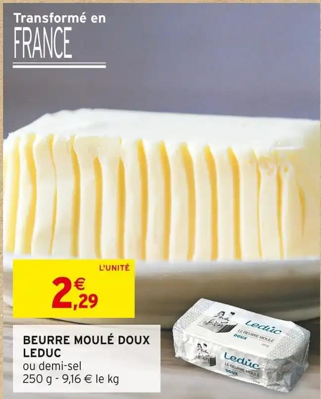 LEDUC BEURRE MOULÉ DOUX