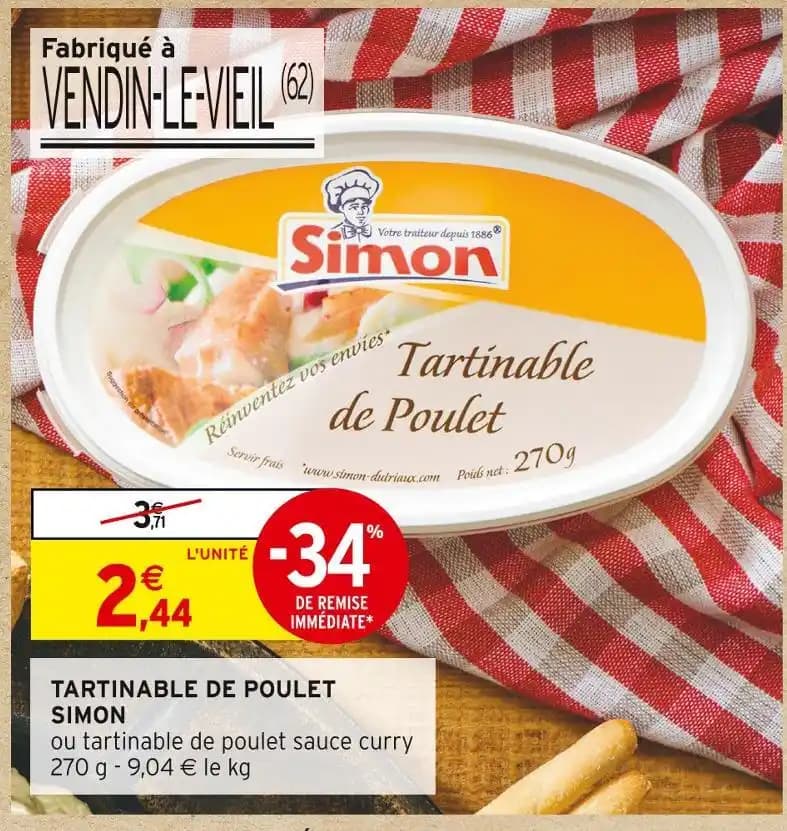 SIMON TARTINABLE DE POULET