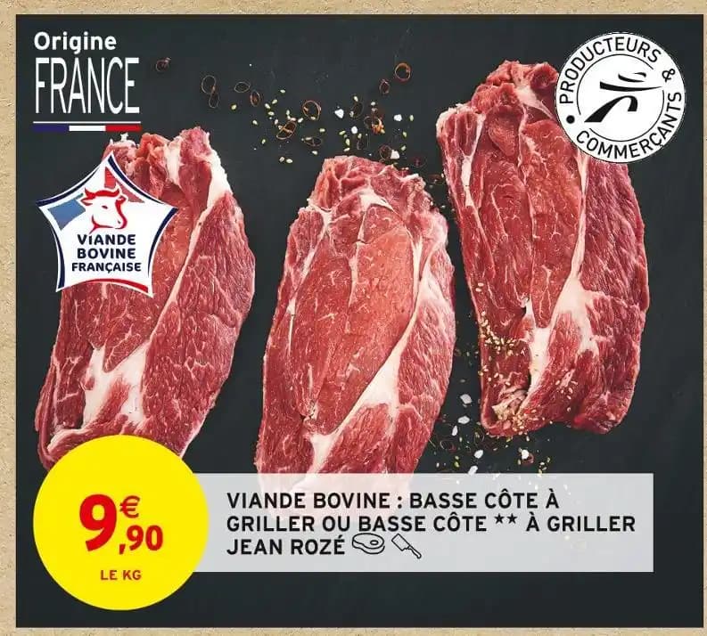 JEAN ROZÉ VIANDE BOVINE : BASSE CÔTE GRILLER OU BASSE CÔTE À GRILLER